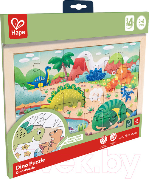 Изображение товара Развивающая игра Hape Динозавры 2 в 1 / E1641_HP