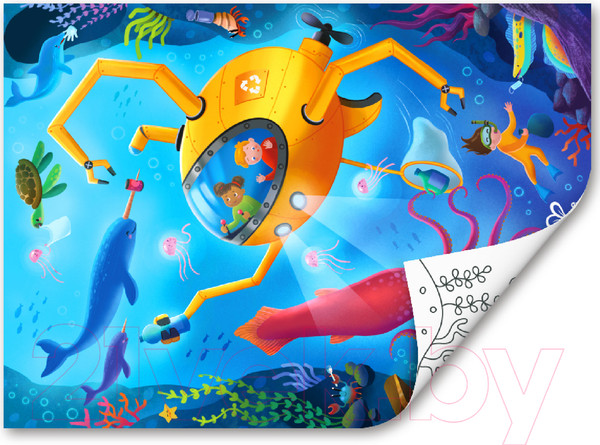 Изображение товара Развивающая игра Hape Морская спасательная служба 2 в 1 / E1643_HP