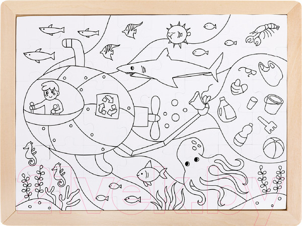 Изображение товара Развивающая игра Hape Морская спасательная служба 2 в 1 / E1643_HP