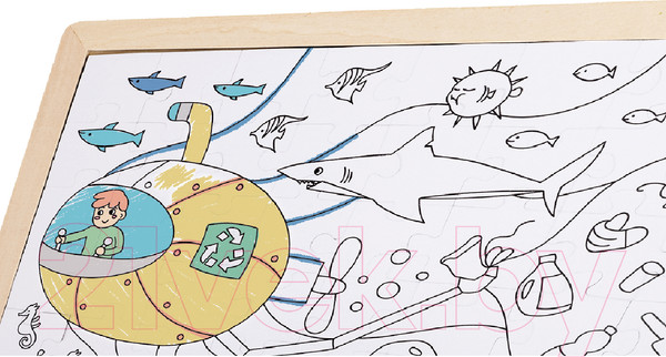 Изображение товара Развивающая игра Hape Морская спасательная служба 2 в 1 / E1643_HP