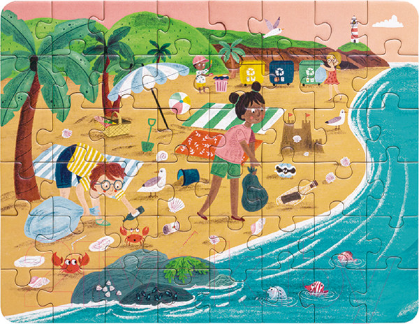 Изображение товара Набор пазлов Hape Океанические друзья 3 в 1 / E1645_HP