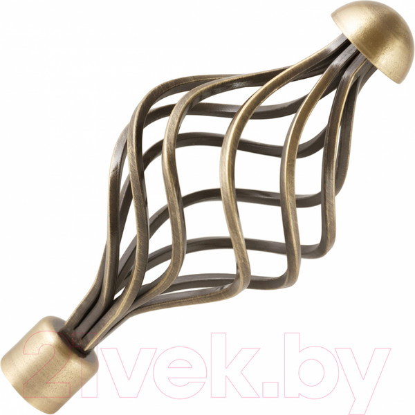 Изображение товара Набор наконечников для карниза АС ФОРОС Ажур D16 (2шт, антик)