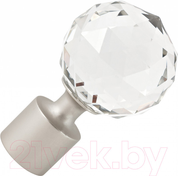 Изображение товара Набор наконечников для карниза АС ФОРОС Кристалл D16 (2шт, сатин)