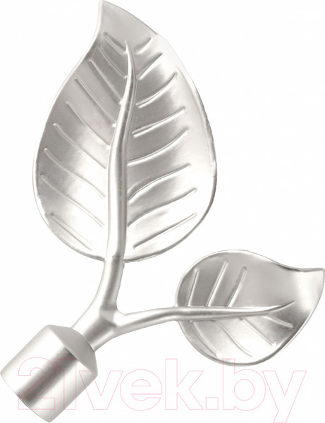 Изображение товара Набор наконечников для карниза АС ФОРОС Лист большой D16 (2шт, сатин)