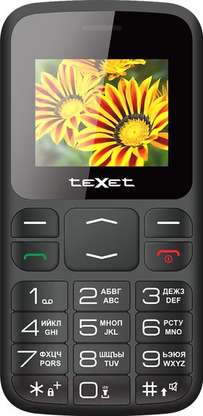 Изображение товара Мобильный телефон Texet TM-B208 (черный)