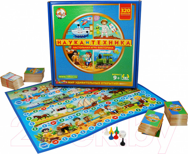 Изображение товара Настольная игра Десятое королевство Викторина. Наука и техника / 02832