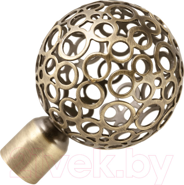 Изображение товара Набор наконечников для карниза АС ФОРОС Метеор D16 (2шт, антик)