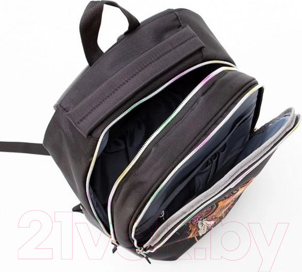 Изображение товара Школьный рюкзак Ecotope Kids Лиса / 057-22003/1-34-CLR (черный)