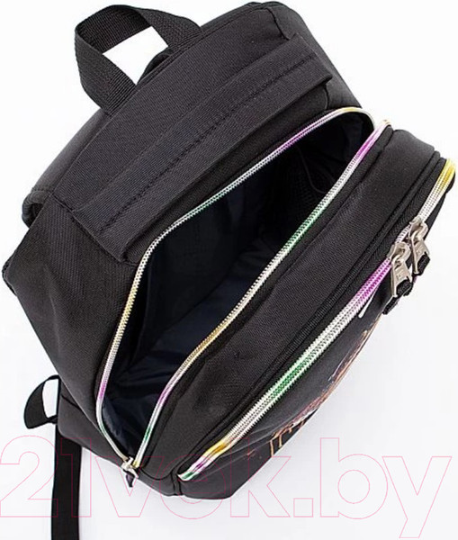 Изображение товара Школьный рюкзак Ecotope Kids Лиса / 057-22003/1-34-CLR (черный)