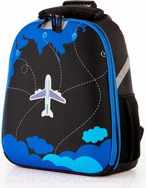 Изображение товара Школьный рюкзак Ecotope Kids Самолет / 057-540-153-CLR (Dark Color)