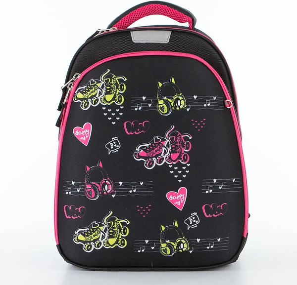 Изображение товара Школьный рюкзак Ecotope Kids Ролики / 057-540T-12-CLR (черный)