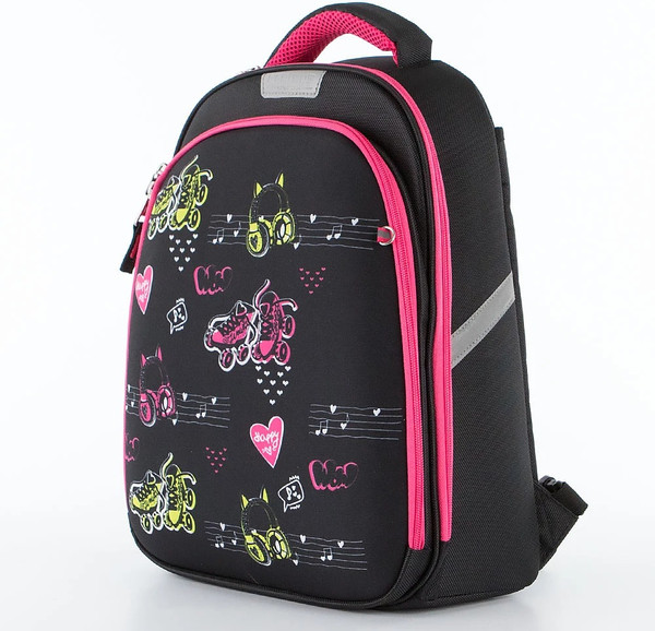 Изображение товара Школьный рюкзак Ecotope Kids Ролики / 057-540T-12-CLR (черный)