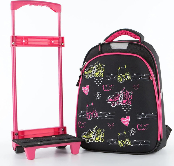 Изображение товара Школьный рюкзак Ecotope Kids Ролики / 057-540T-12-CLR (черный)