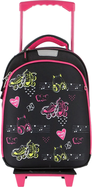 Изображение товара Школьный рюкзак Ecotope Kids Ролики / 057-540T-12-CLR (черный)