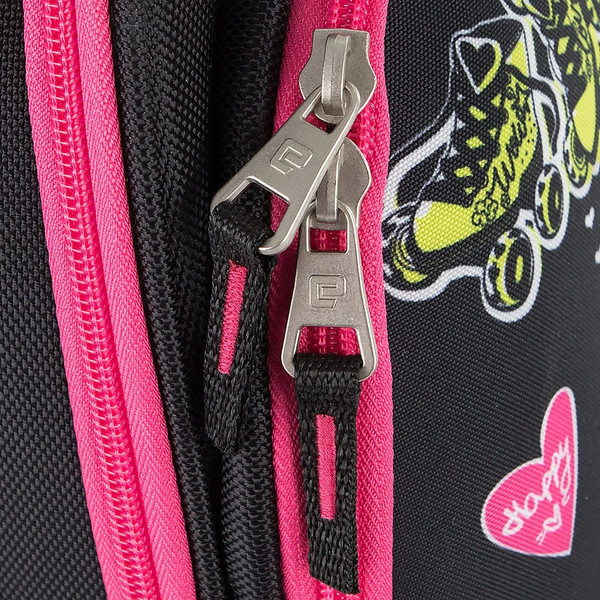 Изображение товара Школьный рюкзак Ecotope Kids Ролики / 057-540T-12-CLR (черный)