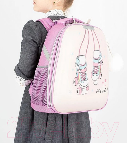 Изображение товара Школьный рюкзак Ecotope Kids Ролики / 057-540Y-11-CLR (сиреневый)