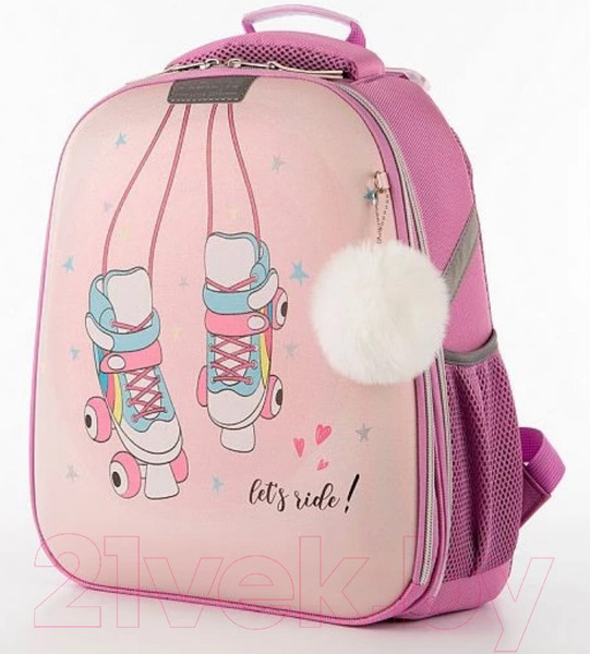 Изображение товара Школьный рюкзак Ecotope Kids Ролики / 057-540Y-11-CLR (сиреневый)