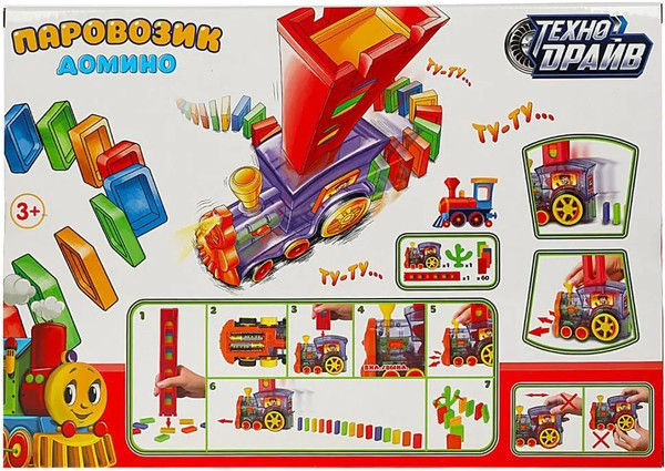 Изображение товара Развивающий игровой набор Технодрайв Паровозик Домино / 1703K430-R