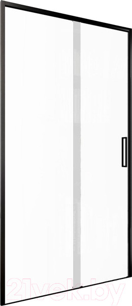 Изображение товара Душевая дверь Aquanet Pleasure Evo 150 / AE65-N150-BT (черный анодированный/прозрачное стекло)