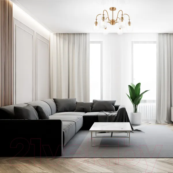 Изображение товара Люстра ESCADA 1141/6PL (античная медь/прозрачный)