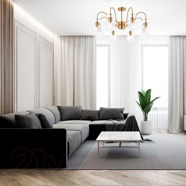 Изображение товара Люстра ESCADA 1141/8PL (античная медь/прозрачный)