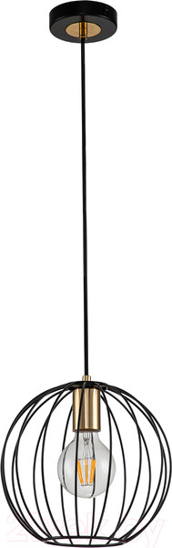 Изображение товара Потолочный светильник ESCADA 10176/1S (черный/латунь)