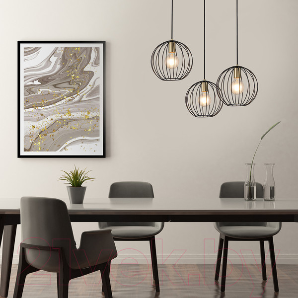 Изображение товара Люстра ESCADA 10176/3S (черный/латунь)