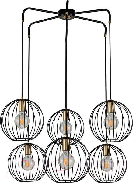 Изображение товара Люстра ESCADA 10176/6 (черный/латунь)
