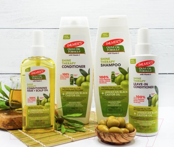 Изображение товара Шампунь для волос Palmers С маслом оливы Для придания сияния и гладкости волосам (400мл)