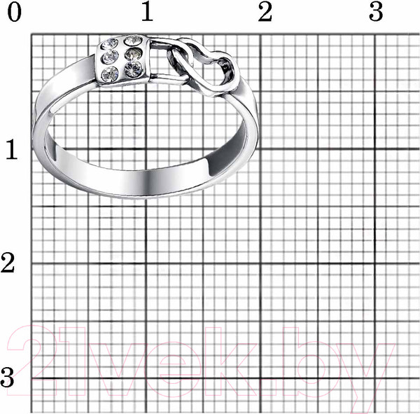 Изображение товара Кольцо Красная Пресня 24614570ч (р.16.5)