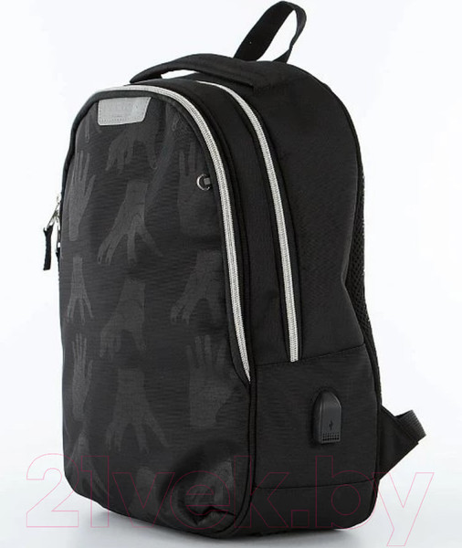 Изображение товара Школьный рюкзак Ecotope Kids Венсдей / 057-22003/1-19-BLK (черный)