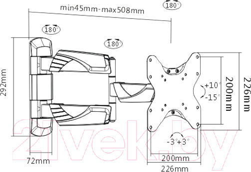 Изображение товара Кронштейн для телевизора Maunfeld MTM-2342FM