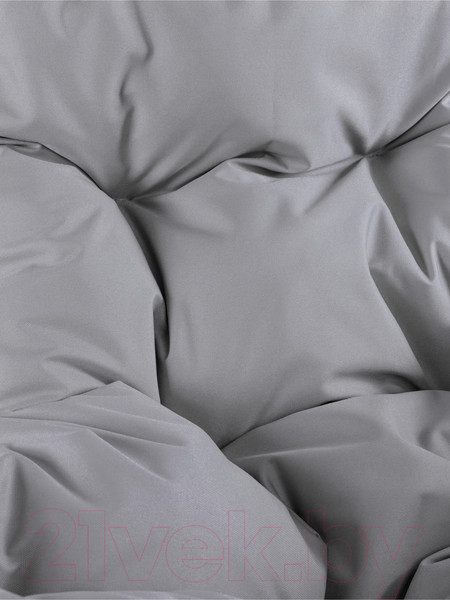 Изображение товара Кресло подвесное M-Group Для двоих Люкс / 11510209 (коричневый ротанг/серая подушка)