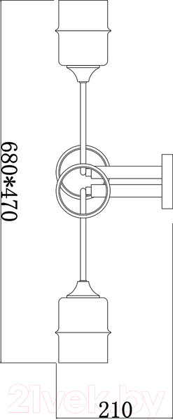 Изображение товара Люстра ESCADA 699/4P (черный)