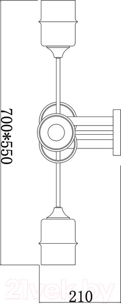 Изображение товара Люстра ESCADA 699/6P (черный)