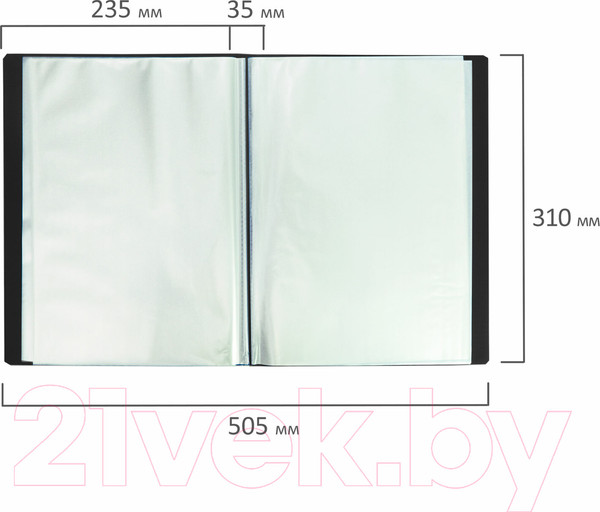 Изображение товара Папка для бумаг Brauberg Office / 222641 (черный)