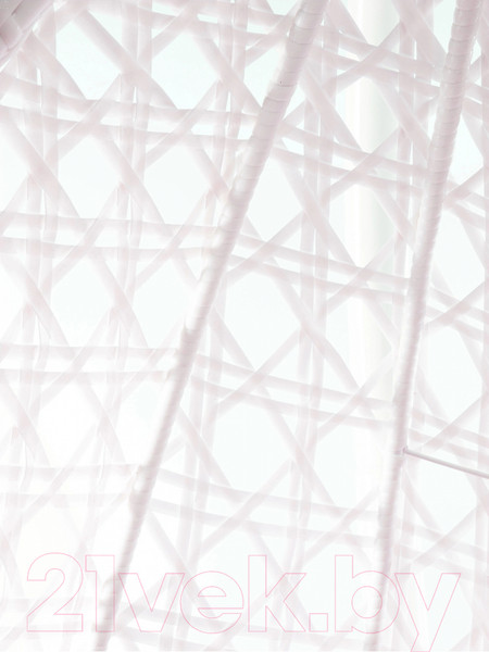 Изображение товара Кресло подвесное M-Group Для двоих Люкс / 11510108 (белый ротанг/розовая подушка)