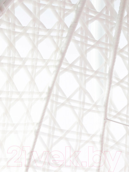 Изображение товара Кресло подвесное M-Group Для двоих Люкс / 11510106 (белый ротанг/красная подушка)