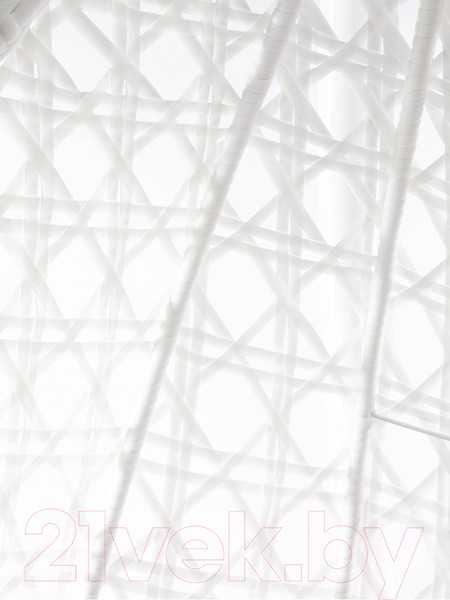 Изображение товара Кресло подвесное M-Group Для двоих Люкс / 11510105 (белый ротанг/коричневая подушка)