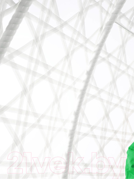 Изображение товара Кресло подвесное M-Group Для двоих Люкс / 11510104 (белый ротанг/зеленая подушка)