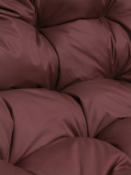 Изображение товара Кресло подвесное M-Group Для двоих / 11450102 (белый ротанг/бордовая подушка)