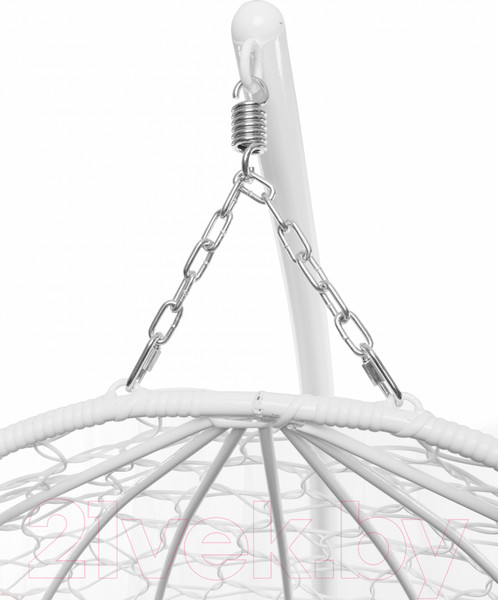 Изображение товара Кресло подвесное M-Group Для двоих / 11450104 (белый ротанг/зеленая подушка)