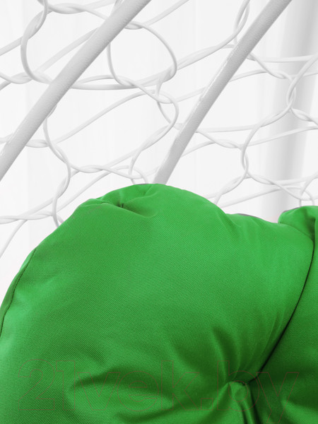 Изображение товара Кресло подвесное M-Group Для двоих / 11450104 (белый ротанг/зеленая подушка)