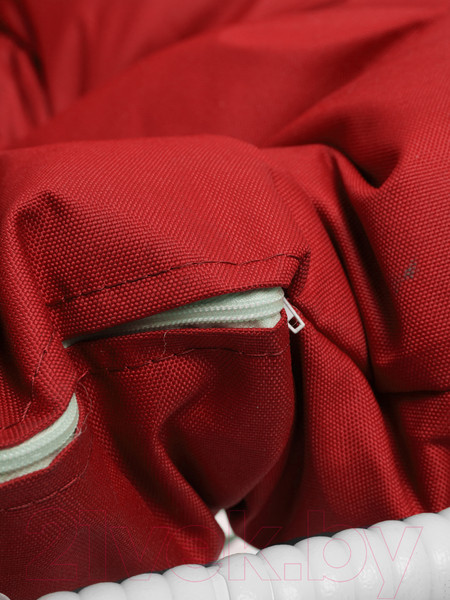 Изображение товара Кресло подвесное M-Group Для двоих / 11450106 (белый ротанг/красная подушка)