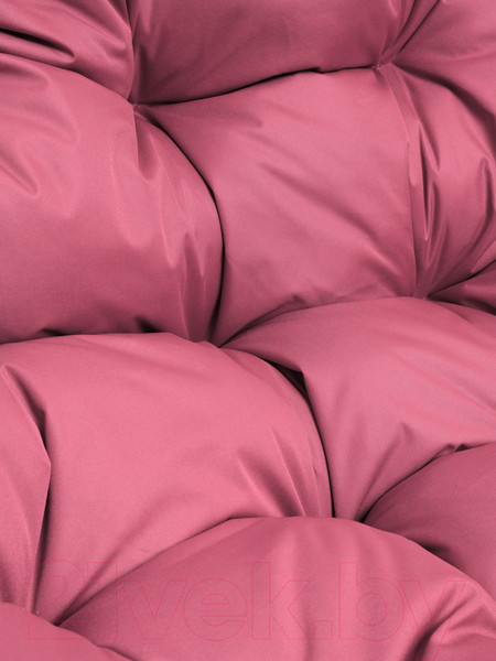 Изображение товара Кресло подвесное M-Group Для двоих / 11450108 (белый ротанг/розовая подушка)