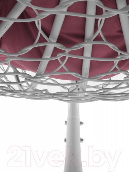 Изображение товара Кресло подвесное M-Group Для двоих / 11450108 (белый ротанг/розовая подушка)