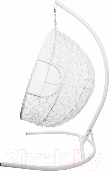 Изображение товара Кресло подвесное M-Group Для двоих / 11450108 (белый ротанг/розовая подушка)