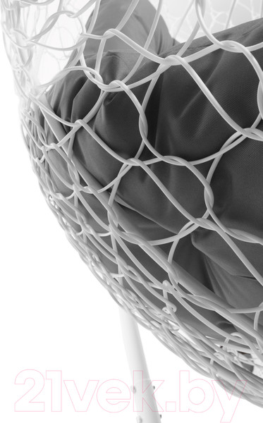 Изображение товара Кресло подвесное M-Group Для двоих / 11450109 (белый ротанг/серая подушка)