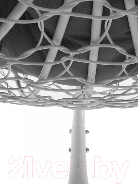 Изображение товара Кресло подвесное M-Group Для двоих / 11450109 (белый ротанг/серая подушка)