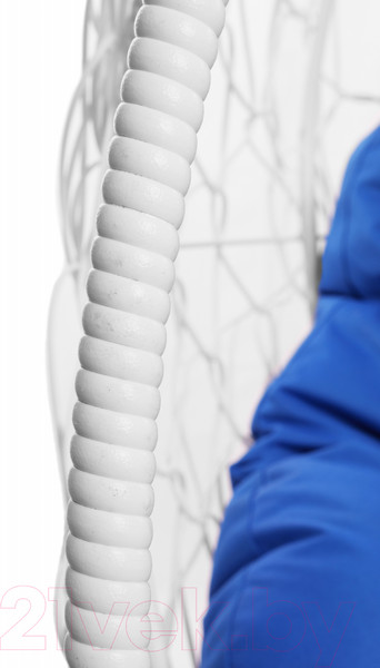 Изображение товара Кресло подвесное M-Group Для двоих / 11450110 (белый ротанг/синяя подушка)